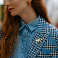 Personalized Custom Name Brooch For Woman