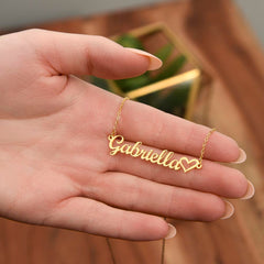 Name with Heart Necklace