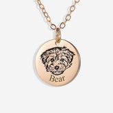Pet Face Necklace by Artsy Store