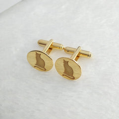 Kitty Cat Cufflinks by Artsy Store