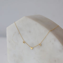 Initials & Heart Necklace