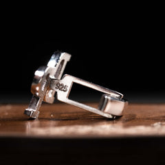 Initials Cufflinks- 925 Sterling Silver