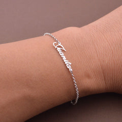 Personalized Name Bracelet- 925 Sterling Silver