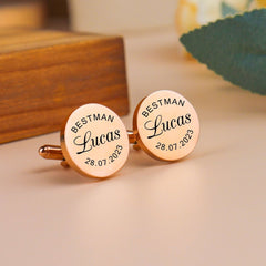 Initials & Date Cufflinks