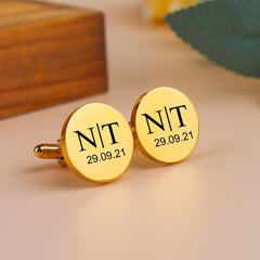 Initials & Date Cufflinks
