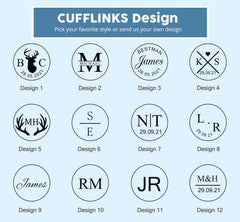 Initials & Date Cufflinks