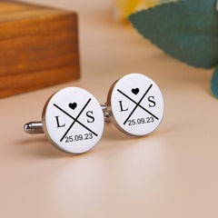 Initials & Date Cufflinks