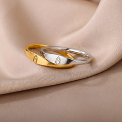 One Letter Initial Custom Ring