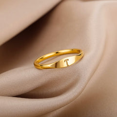 One Letter Initial Custom Ring