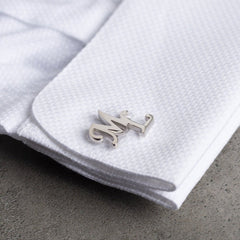 Groom Wedding Initials Cufflinks by Artsy Store