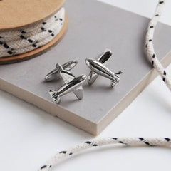 Aeroplane Cufflinks by Artsy Store