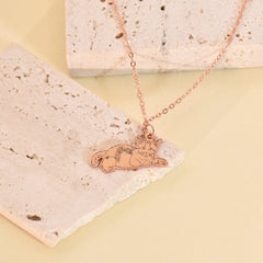 Pet Photo Necklace in Sterling Silver