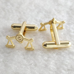 Justice and Initials Cufflinks