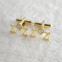 Justice and Initials Cufflinks