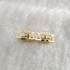 Justice and Initials Cufflinks