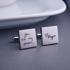 Personalized Handwriting Cuff Links