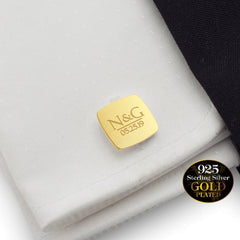 Personalized Initials & Date Cufflinks