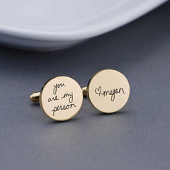 Personalized Handwriting Cuff Links
