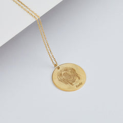 Pet Photo Necklace in Sterling Silver