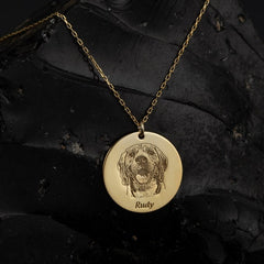 Pet Photo Necklace in Sterling Silver