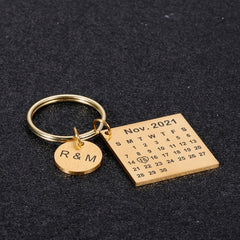 Calendar Personalized Keychain