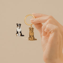 Engraved Pet Keychain by Artsy Store