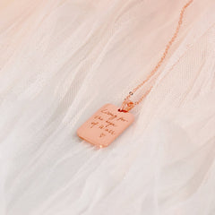 Engraved Actual Your Own Handwriting-Necklace