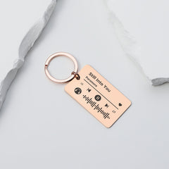 Custom Music Keychain I Spotify Keychain