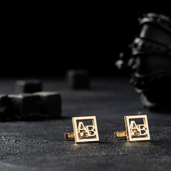 Personalized Initials Cufflinks by Artsy Store