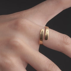 Two Name Ring in Sterling Silver
