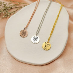 Personalized Pet Portrait Necklace