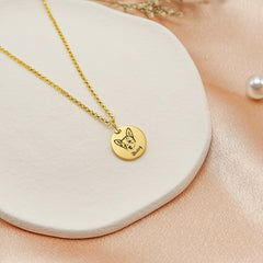 Personalized Pet Portrait Necklace