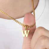Men Initial Necklace