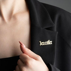 Personalized Name Brooch