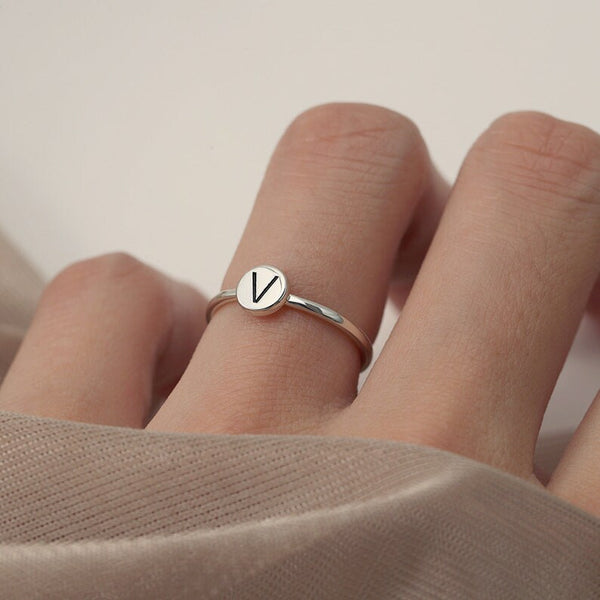 Initial Personalized Ring(Pure Silver)