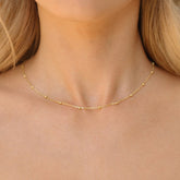 14K Gold Beaded Necklace