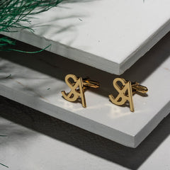 Groomsmen Initial Cufflinks