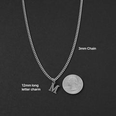 Men's Minimal Initial Necklace