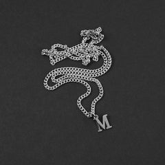 Men's Minimal Initial Necklace
