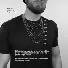 Men's Minimal Initial Necklace