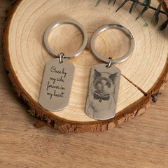 Laser Engraved Photo Keyring