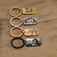 Laser Engraved Photo Keyring