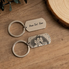 Laser Engraved Photo Keyring