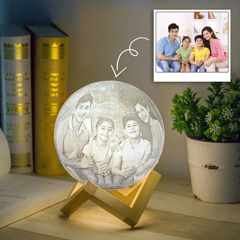 3D PHOTO PRINT PERSONALISED MOON LAMP