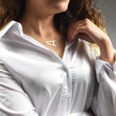 LARGE INITINAL LATTER NECKLACE