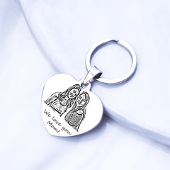 Engraved Photo Keychain
