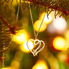 Heart Two Name Necklace