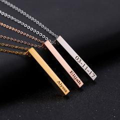 3D Bar Necklace