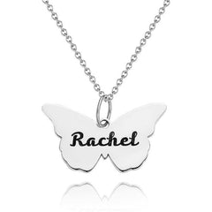 BUTTERFLY WITH NAME NECKLACE