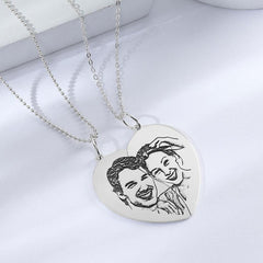 Couple Photo Necklace